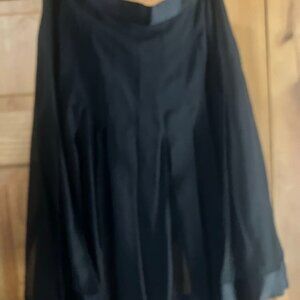 Rene Lange Black Silk Skirt